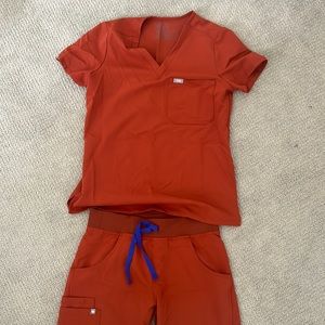 Figs Auburn Orange XS scrub set - limited edition color!